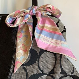 Silk Coach Purse Tie Bow
